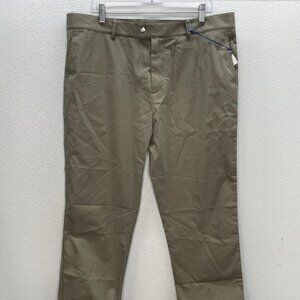Burberry Men's Pants Straights Leg Cotton Size 46 Moss Green